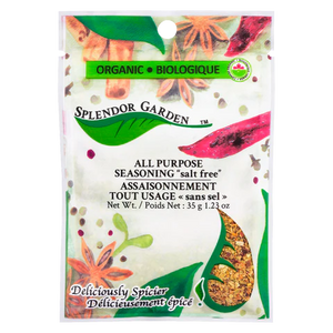 ALL PURPOSE SEASONING SALT FREE ORGANIC 35 G SPLENDOR GARDEN