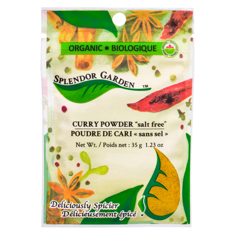 CURRY POWDER SALT FREE 35 G SPLENDOR GARDEN