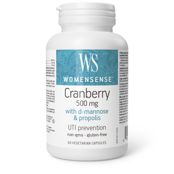 CRANBERRY WITH D MANNOSE 500 MG 60 CAPS WOMENSENSE