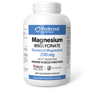 MAGNESIUM BISGLYCINATE 200 MG 300 CAPS PREFERRED NUTRITION