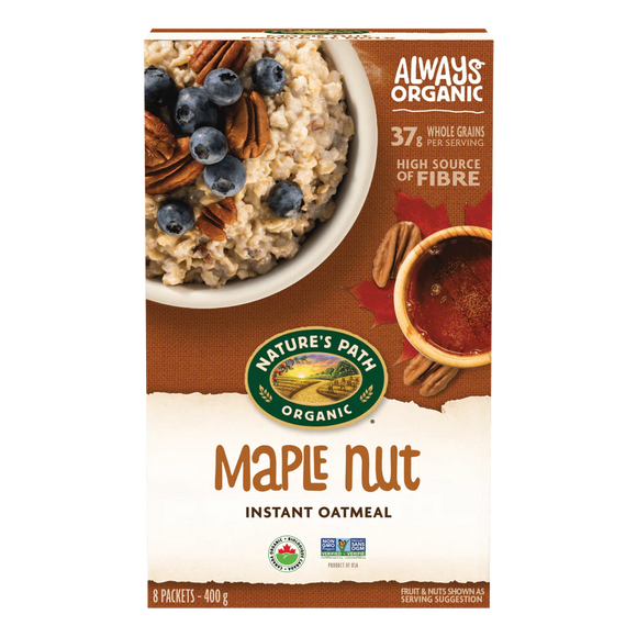 OATMEAL MAPLE NUT ORGANIC 8 X 50 G NATURE'S PATH