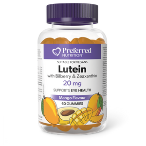 LUTEIN MANGO FLAVOUR 20 MG 60 GUMMIES PREFERRED NUTRITION