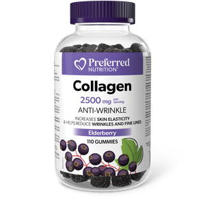 COLLAGEN ELDERBERRY 2500 MG 110 GUMMIES PREFERRED NUTRITION