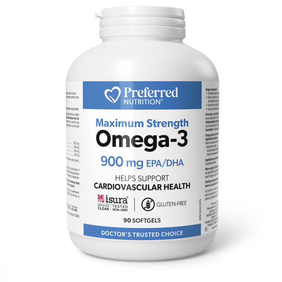 OMEGA-3 900 MG EPA/DHA 90 GELS PREFERRED NUTRITION