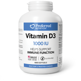 VITAMIN D3 1000 IU 600 GELS PREFERRED NUTRITION