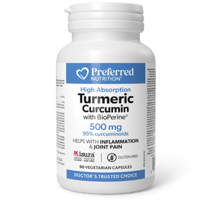 TURMERIC CURCUMIN 500 MG 90 CAPS PREFERRED NUTRITION