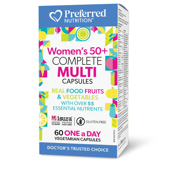 WOMEN'S 50+ COMPLETE MULTI 60 CAPS PREFERRED NUTRITION