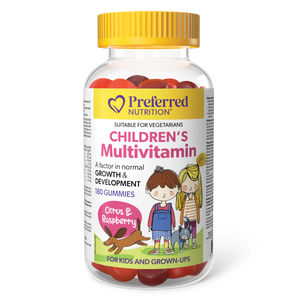 CHILDREN'S MULTIVITAMIN CITRUS RASPBERRY 180 GUMMIES PREFERRED NUTRITION