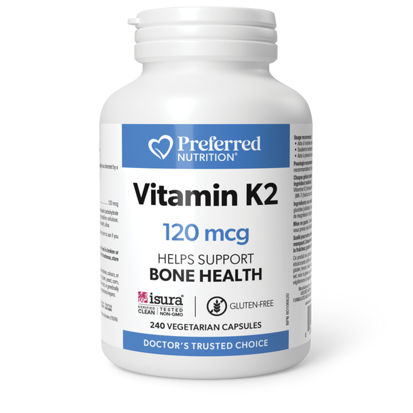 VITAMIN K2 120 MCG 240 CAPS PREFERRED NUTRITION