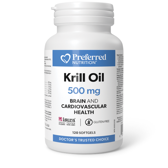 KRILL OIL 500 MG 120 GELS PREFERRED NUTRITION