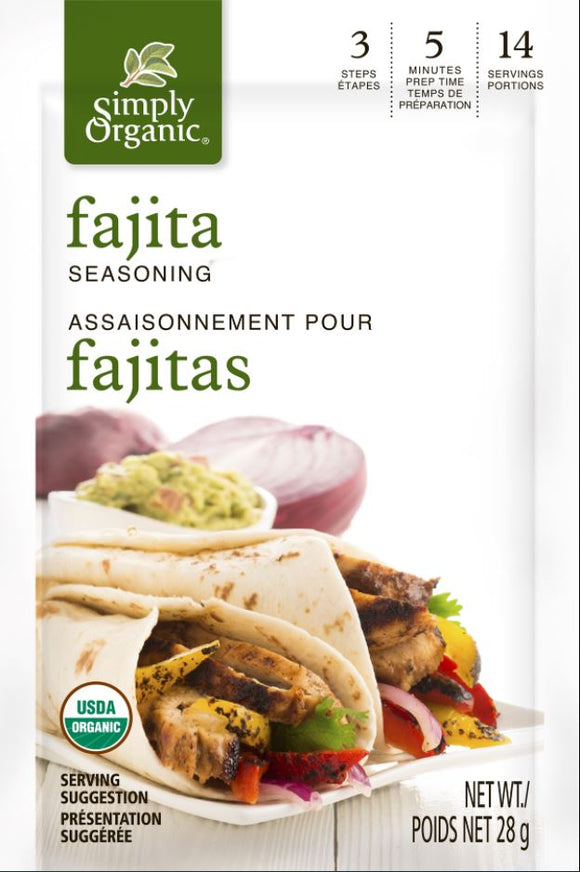 FAJITA MIX ORGANIC 28 G SIMPLY ORGANIC