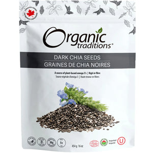 CHIA SEED DARK ORGANIC 454 G ORGANIC TRADITIONS