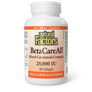 BETACAREALL 25,000 IU 90 GELS NATURAL FACTORS