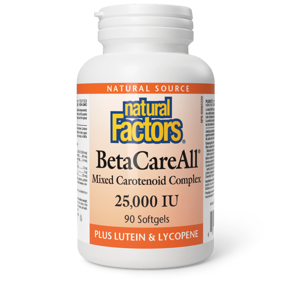 BETACAREALL 25,000 IU 90 GELS NATURAL FACTORS