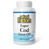 SUPER COD LIVER OIL 180 SOFTGELS NATURAL FACTORS