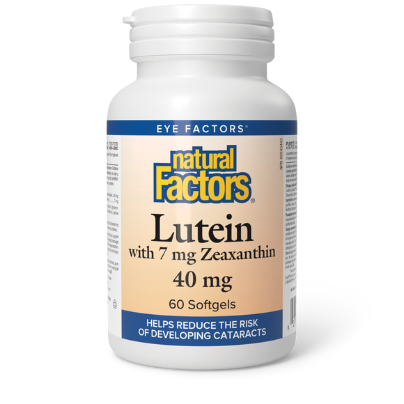 LUTEIN 40 MG 60 SOFTGELS NATURAL FACTORS