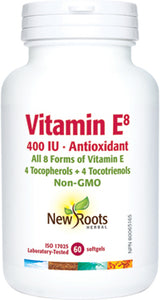 VITAMIN E8 400 IU 120 SOFTGELS NEW ROOTS