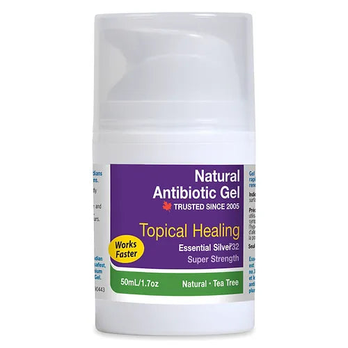 NATURAL ANTIBIOTIC GEL ESSENTIAL SILVER32 TEA TREE 50 ML JARDINE NATURALS