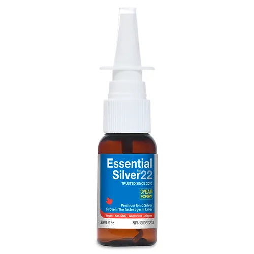 ESSENTIAL SILVER 22 PPM NASAL SPRAY 30 ML JARDINE NATURALS FOR LIFE