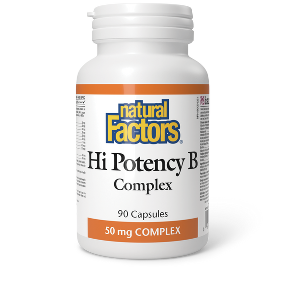 HI POTENCY B COMPLEX 50 MG 90 CAPS NATURAL FACTORS