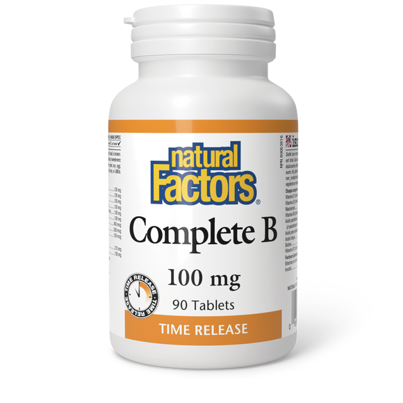 COMPLETE B TIME RELEASE 100 MG 90 TABS NATURAL FACTORS