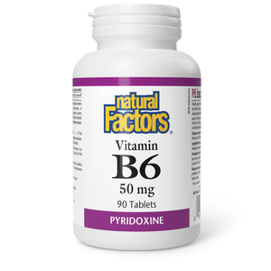 VITAMIN B6 50 MG 90 TABS NATURAL FACTORS