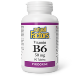 VITAMIN B6 50 MG 90 TABS NATURAL FACTORS