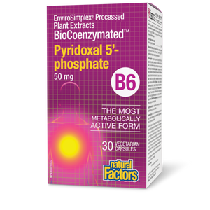 BIOCOENZYMATED PYRIDOXAL 5'- PHOSPHATE B6 50 MG 30 CAPS  NATURAL FACTORS