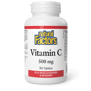 VITAMIN C 500 MG 90 TABS NATURAL FACTORS