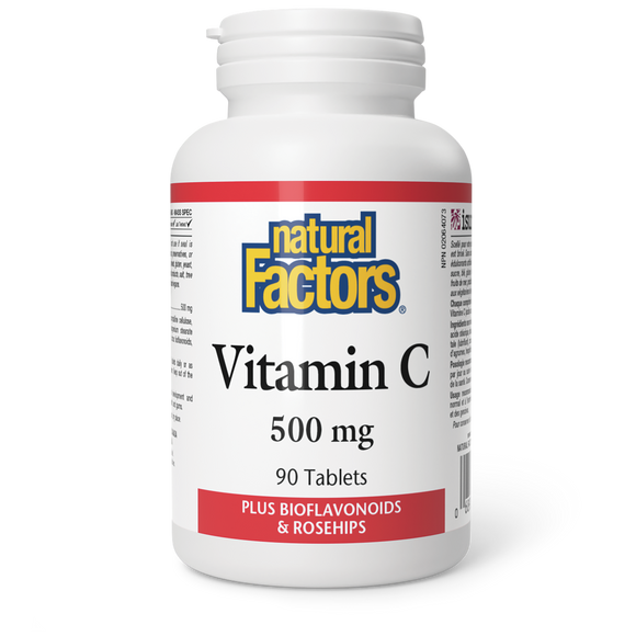 VITAMIN C 500 MG 90 TABS NATURAL FACTORS