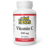 VITAMIN C 500 MG 90 TABS NATURAL FACTORS