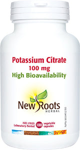 POTASSIUM CITRATE 100 MG 100 CAPS NEW ROOTS