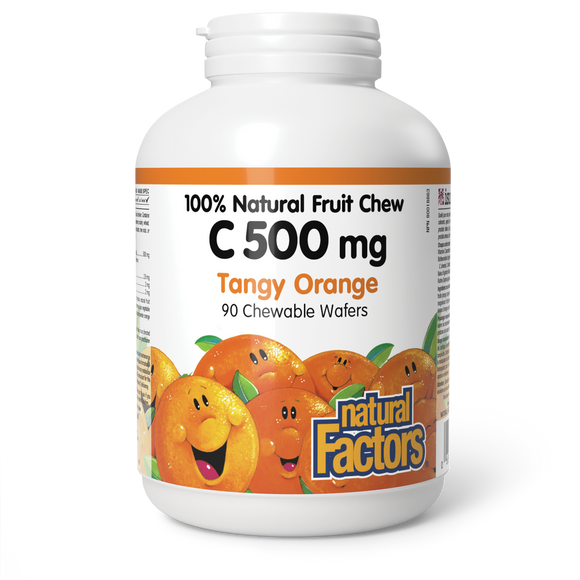 VITAMIN C TANGY ORANGE 500 MG 90 CHEWABLES NATURAL FACTORS