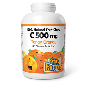 VITAMIN C TANGY ORANGE 500 MG 180 CHEWABLES NATURAL FACTORS