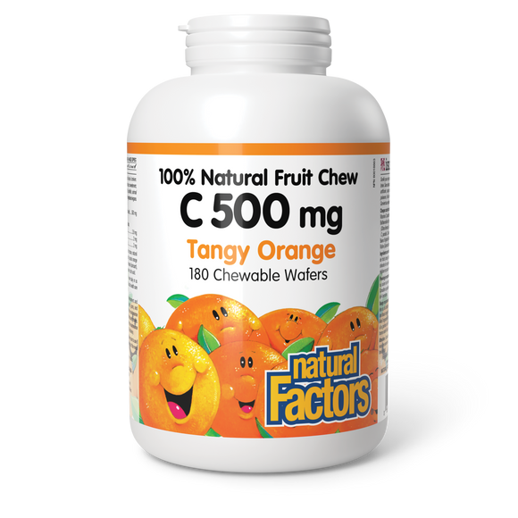 VITAMIN C TANGY ORANGE 500 MG 180 CHEWABLES NATURAL FACTORS