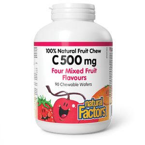 VITAMIN C MIXED FRUIT 500 MG 90 CHEWABLES NATURAL FACTORS