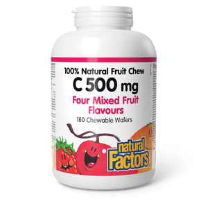 VITAMIN C MIXED FRUIT 500 MG 180 CHEWABLES NATURAL FACTORS