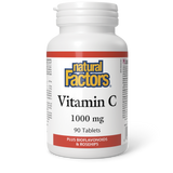 VITAMIN C WITH BIOFLAVONOIDS 1000 MG 90 TABS NATURAL FACTORS