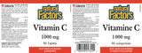 VITAMIN C WITH BIOFLAVONOIDS 1000 MG 90 TABS NATURAL FACTORS