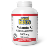 VITAMIN C CALCIUM ASCORBATE 1000 MG 180 CAPS NATURAL FACTORS