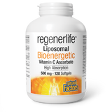 REGENERLIFE LIPOSOMAL BIOENERGETIC VITAMIN C 500 MG 120 GELS NATURAL FACTORS