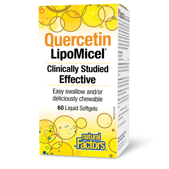 QUERCETIN LIPOMICEL 250 MG 60 GELS NATURAL FACTORS