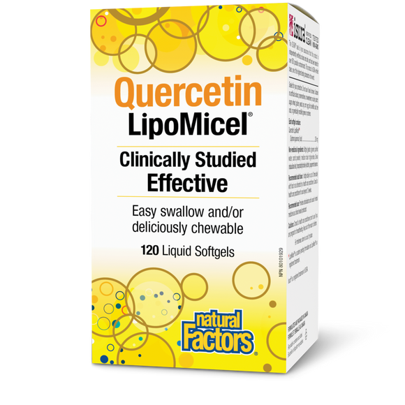 QUERCETIN LIPOMICEL 250 MG 120 GELS NATURAL FACTORS