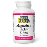 MAGNESIUM CHELATE 125 MG 90 TABS NATURAL FACTORS