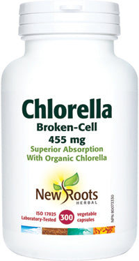 CHLORELLA ORGANIC 455 MG 300 CAPS NEW ROOTS