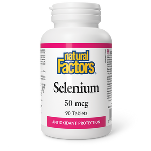 SELENIUM 50 MCG 90 TABS NATURAL FACTORS