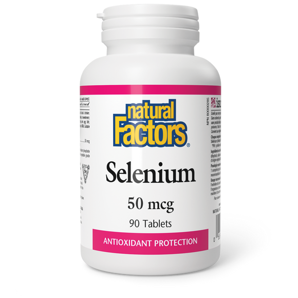 SELENIUM 50 MCG 90 TABS NATURAL FACTORS