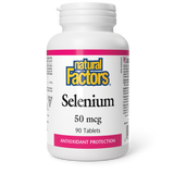 SELENIUM 50 MCG 90 TABS NATURAL FACTORS