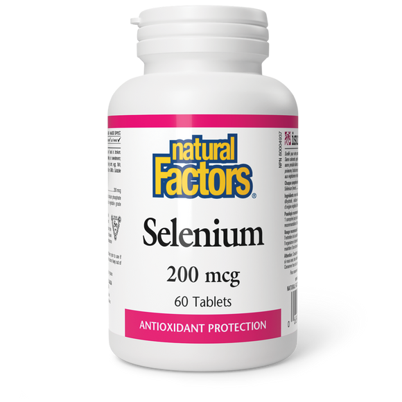 SELENIUM 200 MCG 60 TABS NATURAL FACTORS