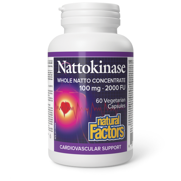 NATTOKINASE 100 MG 2000 UF 60 CAPS NATURAL FACTORS